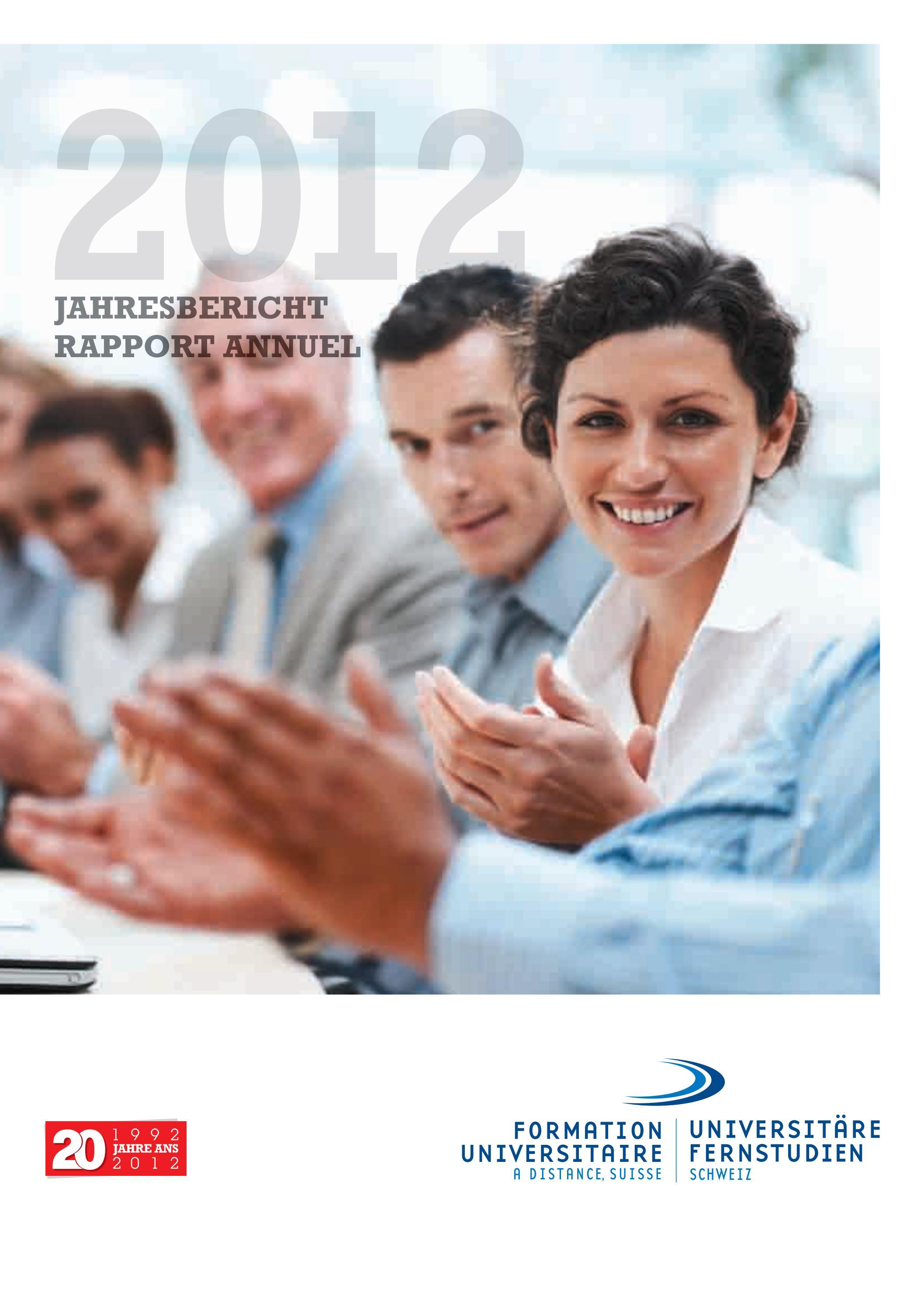 Rapport annuel 2012 by unidistance - Issuu