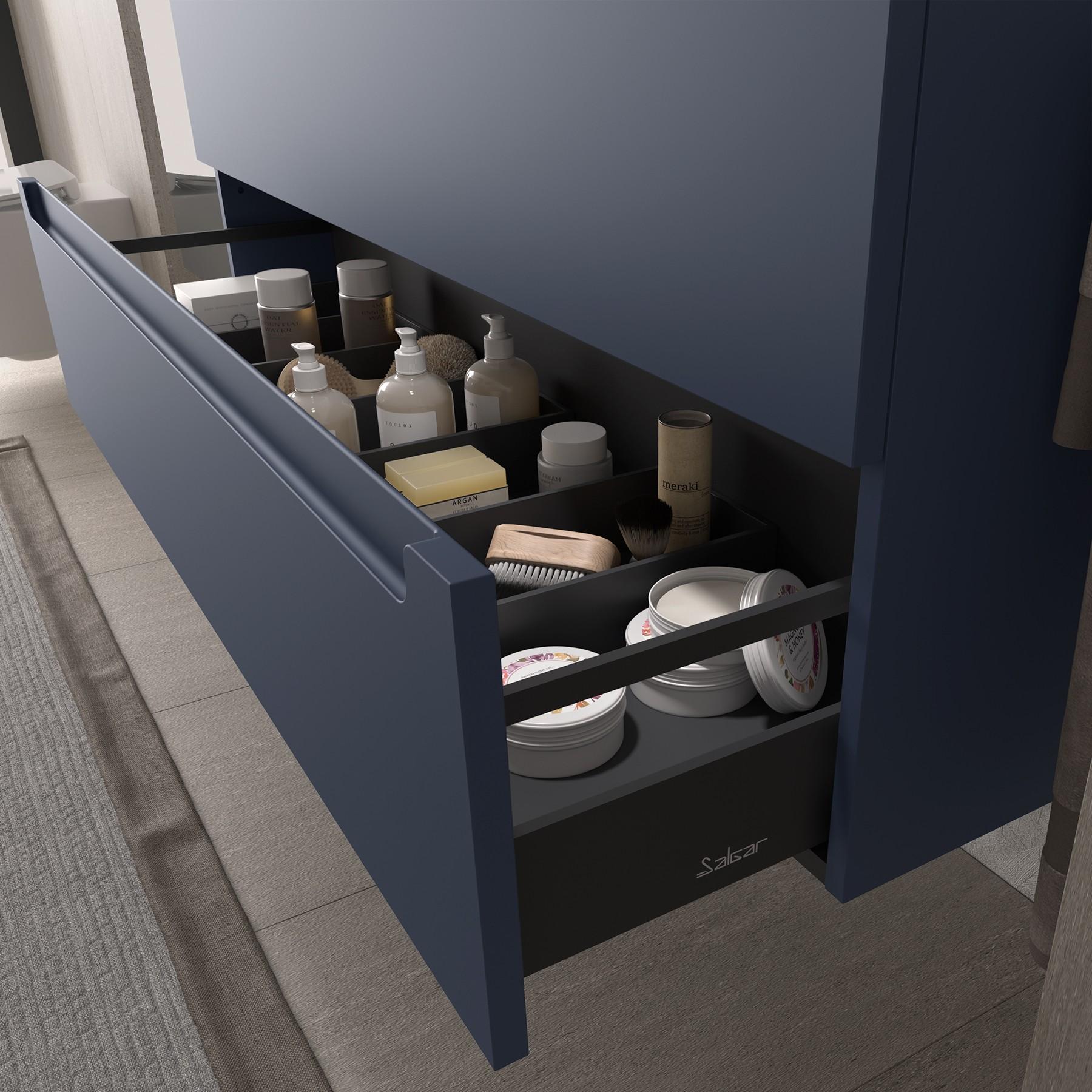 Schrank MONTERREY 600 2 Metallauszug NIGHT BLUE 598 x 540 x 450 mm